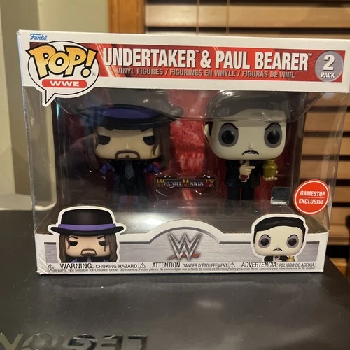 Funko Pop! WWE Undertaker and Paul Bearer 2 Pack - Gamestop Exclusive NEW