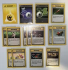 Pokémon 1st Edition Base Set, Jungle, Fossil-15 Card Lot- Trainer & Energy LP/MP