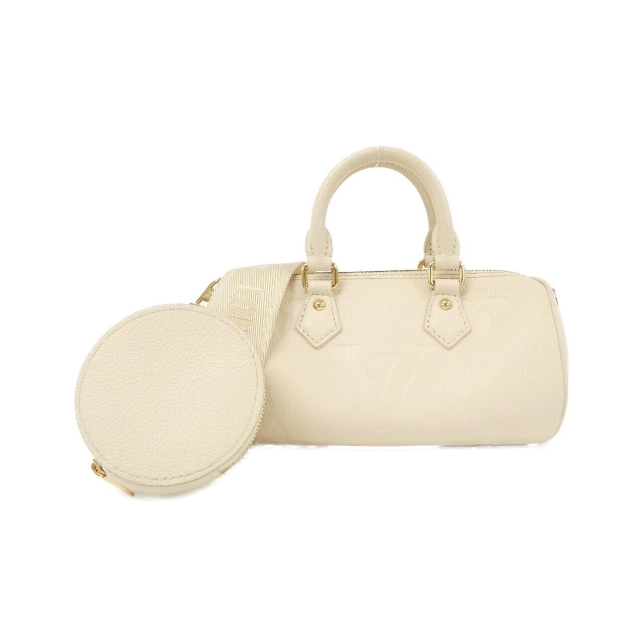 Louis Vuitton Papillon Shoulder Bag NN Beige Leather