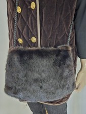 Muff Handwärmer Nerz Edel Vintage Braun