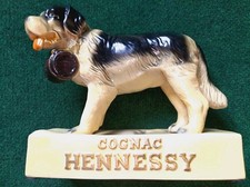 TOP rarer orig. Hund Figur Cognac Hennessy Bernhardiner Werbefigur ,gemarkt