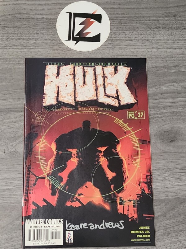 Hulk #37 Bruce Jones Run & signed by Kaare Andrew's! NM!