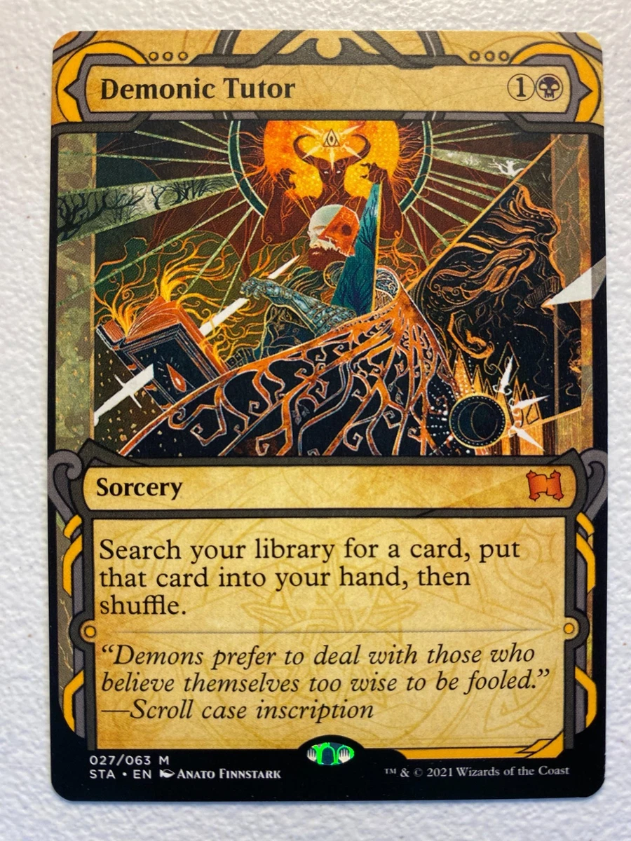 マジック：ザ・ギャザリング Demonic Tutor Beta MTG Preços baixos em Demonic tutor Magia Magic: The Gathering Quase