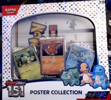 Pok mon TCG Scarlet Violet 151 Poster Collection Box 3 Packs New Sealed