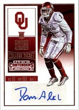 2016 Panini Contenders Draft Picks #216 Dominique Alexander RC Auto - NM-MT