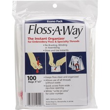 Action Bag Floss-A-Way Organizer-3"X5" 100/Pkg - FL100