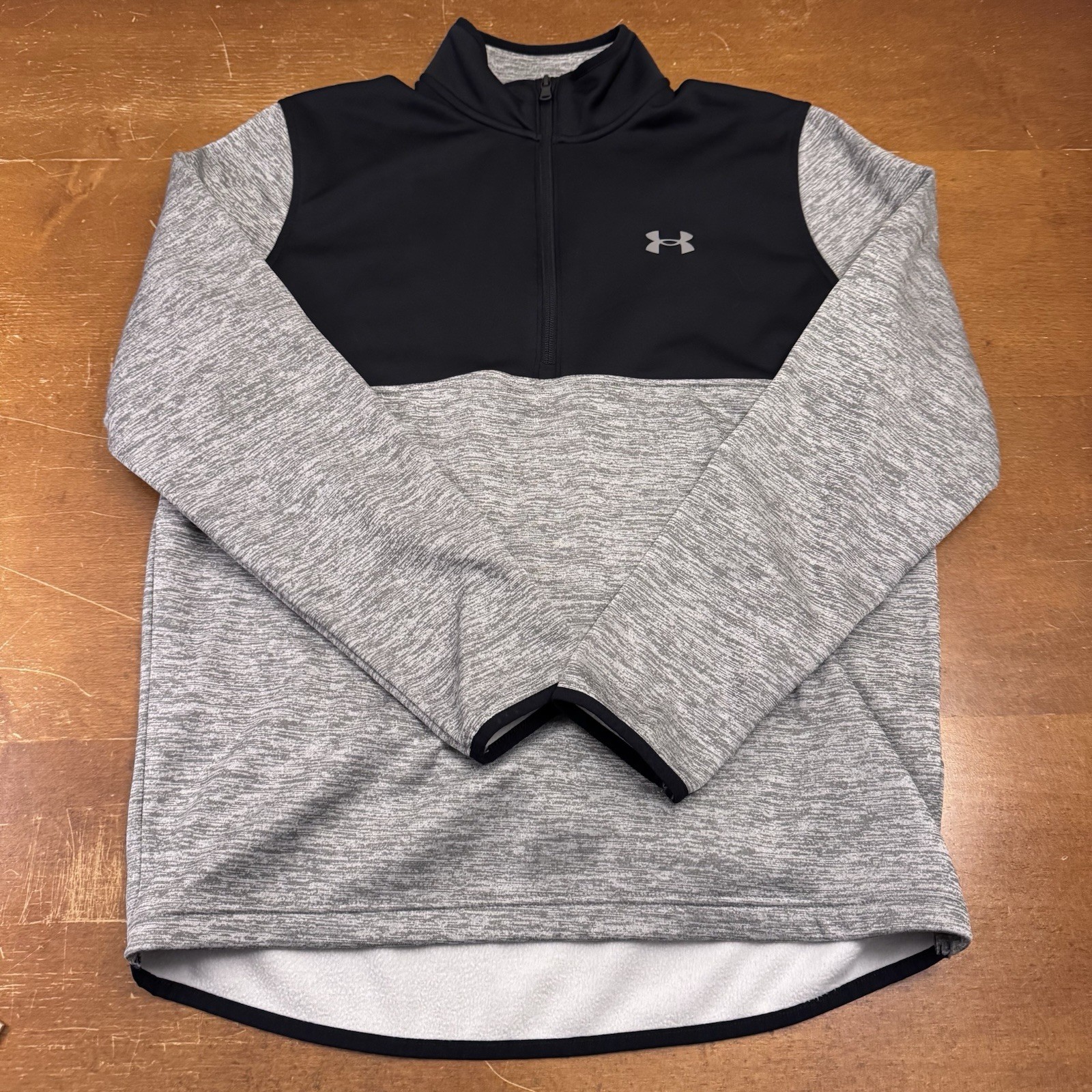 Under Armour Men's Gray ColdGear 1/4 Zip Sweater
