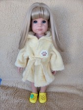 Handgemachte Puppenkleidung Frottee Bademantel für 40-50 Cm Götz Hannah NEU