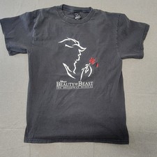 Vintage Disney Beauty And The Beast Broadway Musical T-shirt Mens Large 90s