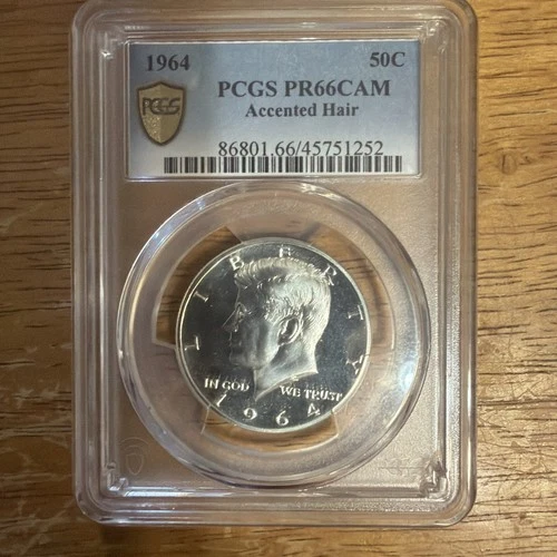 1964 Kennedy Half Dollar - PCGS PR66CAM Accented Hair! #1252
