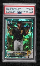 2021 Bowman Chrome Draft Sapphire Edition Aqua 5/20 Shalin Polanco PSA 9 18nn