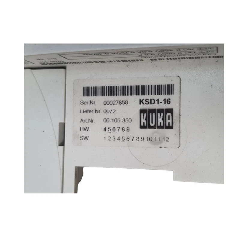 KUKA KSD1-16 Servodrive E93DA552I4B531 00-105-350 - Image 3 of 4