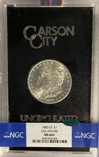 1883 CC GSA NGC & CAC MS64+ Morgan Silver Dollar