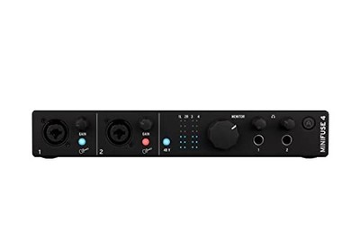 Arturia MiniFuse 4 USB-C Audio Interface, Black