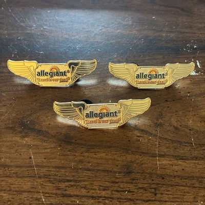 Allegiant  travel Is Our Deal  Passenger Pins Lot (3)