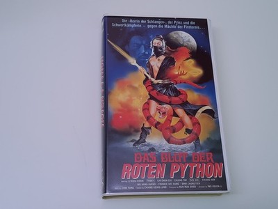 Das Blut der roten Python 1977 VHS German PAL Video Großbox Danny Lee