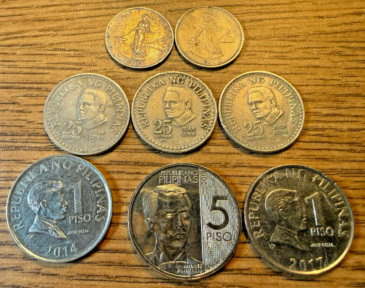 Collection of 8 coins from the Philippines | eBay