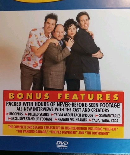 Seinfeld-Seasons 1-3 DVD Box Set (HD Remaster w/HOURS Bonus Footage) NEW+SEALED! - Picture 3 of 8