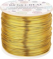 Aluminiumdraht 1Mm 492FT Anodisiert Basteldraht FüR Schmuck Und Floristik Hell