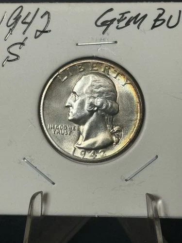 1942-S WASHINGTON QUARTER ~ CHOICE BU UNCIRCULATED! PQ