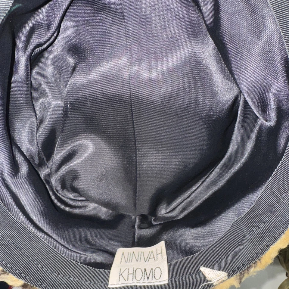 Sombrero pastillero vintage para mujer Ninivah Khomo Mid-Century muy difícil de encontrar Foto 3 de 4