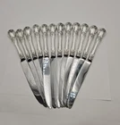 Towle Sterling Set of 12 Used   "Old Master" Modern Blade 9 5/8"  Dinner Knife