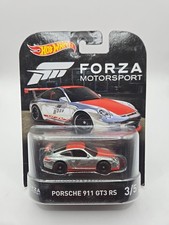 Hot Wheels Forza Motorsport Porsche 911 Gt3 Rs Racing 164 Silver Red Black Read