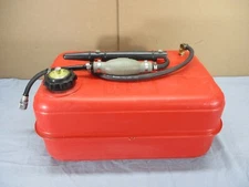 Sea Guard 6.75 Gallon Plastic Outboard Motor Gas Fuel Tank w/ Gauge & Hose