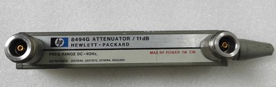 1pc HP 8494G DC-4GHz 11dB N 1dB step attenuator #F6