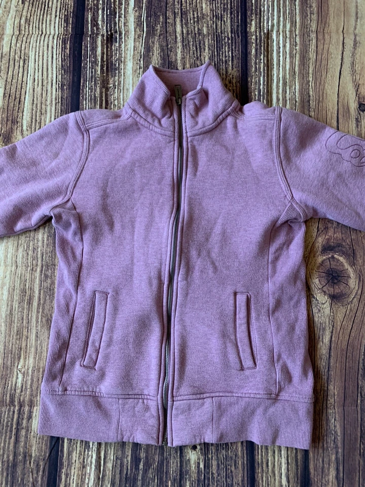 Carhartt Girl's Long Sleeve Full Zip Mock Neck Pink Sweatshirt Size: S (4-6) - Image 2 of 4