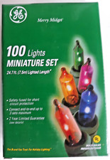 GE Merry Midget 100 color miniature light set 24.7' lighted length in/outdoor