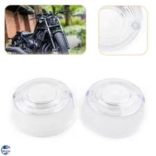 Clear Turn Signal Light Lens Cover For Harley Dyna Sportster 86-01 Softail 86-99