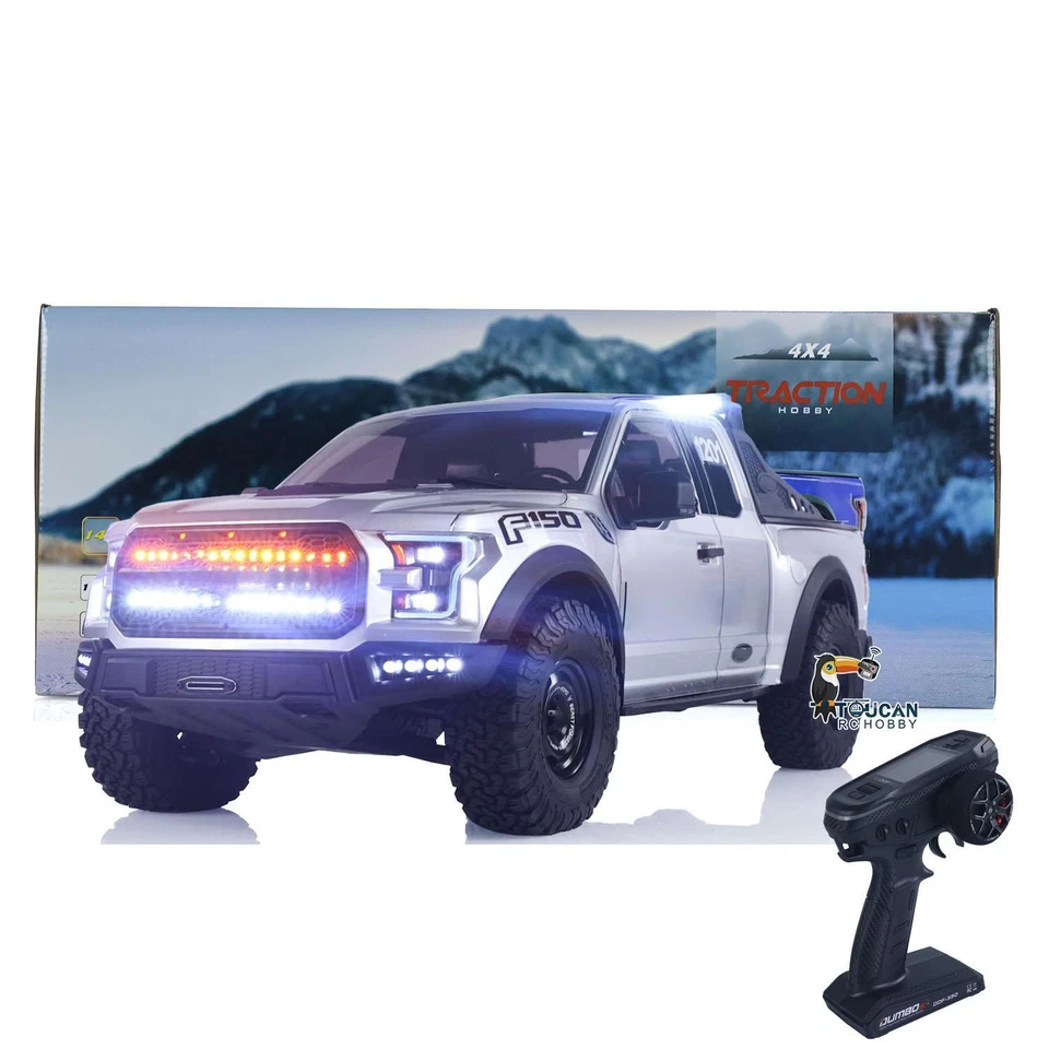 2Speed 1:8 Scale RC Pickup Truck Electric Crawler Car F150 2.4G Off Road Vehicle - Image 4 of 4