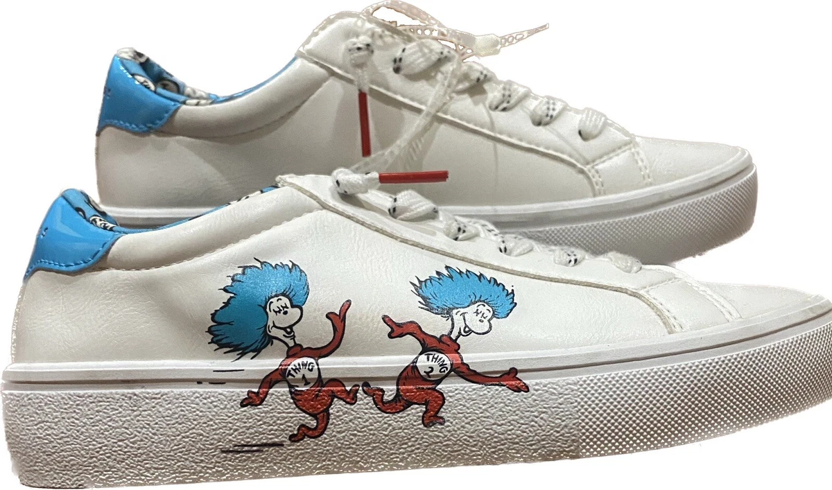 Skechers Goldie 2.0 Two Things Dr. Seuss White Women Casual Shoes 155324 WBLR