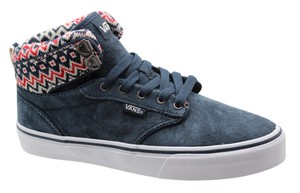 vans bleu lacet cuir