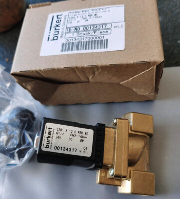 Burkert Solenoid Valve 00134317 5281A 2-position 2-way Pneumatic Control Valve