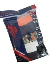 U.S. Polo Assn. Boxer Brief's 5 Piece Set Boy's Size Large 12/14 Casual