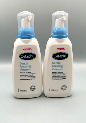 2 - Cetaphil Gentle Foaming Cleanser Normal to Dry Skin Sensitive Skin 8 fl oz