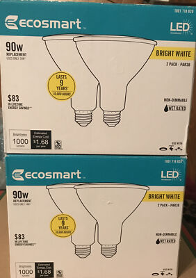 Ecosmart LED 90W Replacement Bulbs PAR38 2-2packs