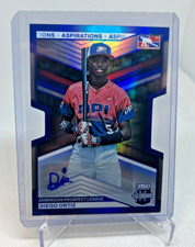 2023 Elite Extra Edition Aspirations DIEGO ORTIZ RC Blue Die-Cut AUTO 58/76 #182