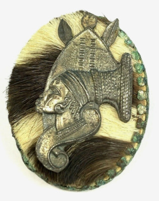 Vintage Africa Simba Fur Brooch Woman Queen African Handmade 1 3/4" | eBay