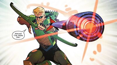 DC comics green arrow bow and fantasy playmat gaming mat