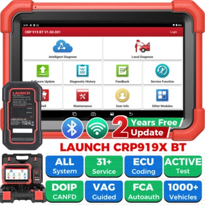 2026 LAUNCH X431 CRP919X BT PRO Strumento Diagnostica Codifica ECU Test Attivo