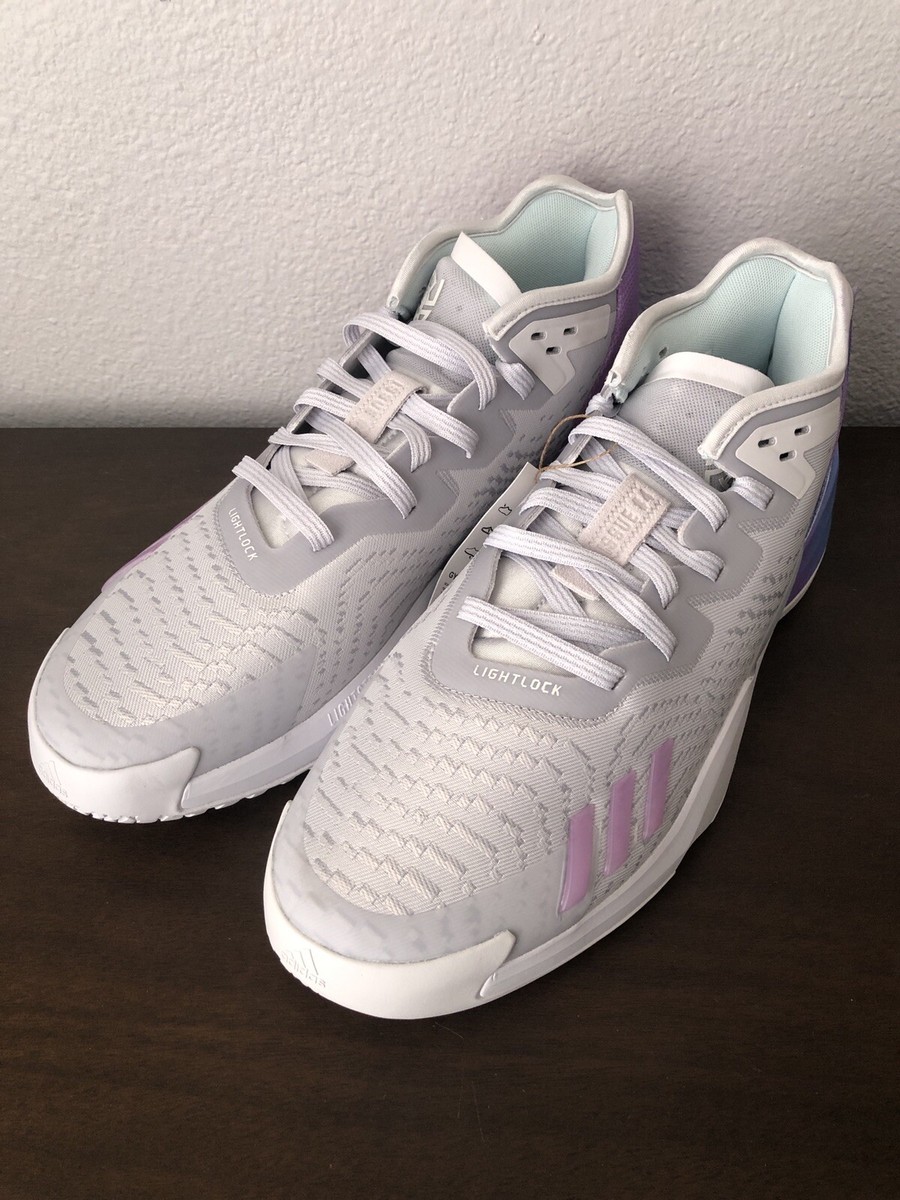 Adidas DON Issue 4 Athletic Gray Purple Basketball Shoes 