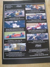 SOURCE HISTORIC FORMULA ONE RACING CAR STOCK LIST 2001 ADVERT A4 SIZE FILE 17