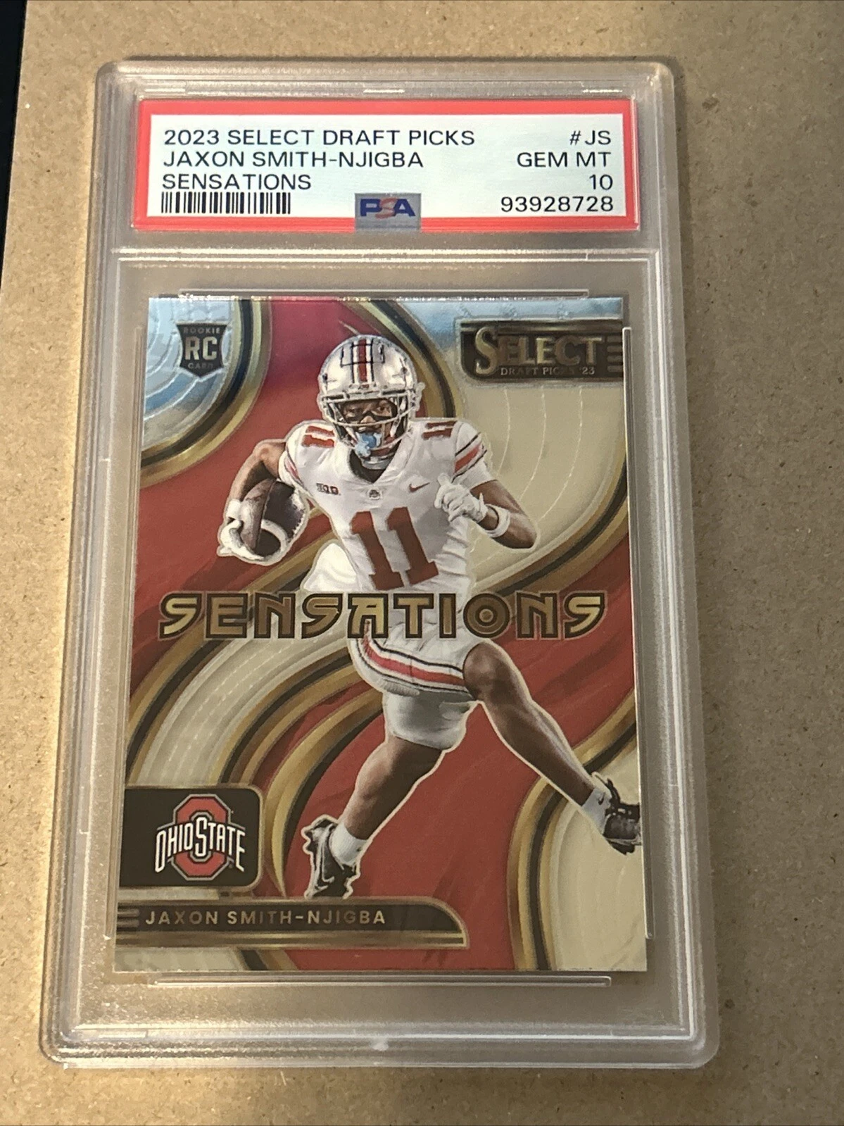 Jaxon Smith-Njigba Panini Select Draft Picks Sensations #JS Base