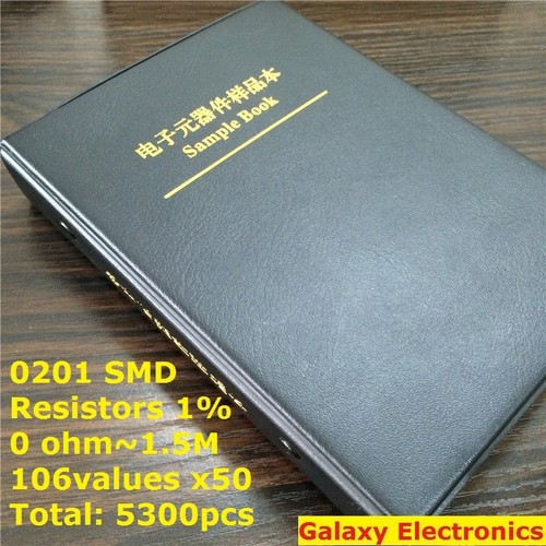 0 Ohm ~ 10M SMD Resistor 1% Tolerance/ Resistor Sample Book Kit - 0603-0805-1206 Package