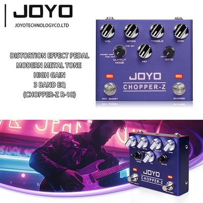 JOYO Distortion Effect Pedal Modern Metal Tone High Gain Amp Simulators with 3EQ