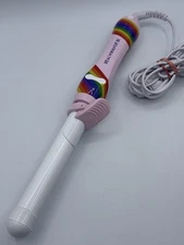 Beachwaver B1 Rotating Curling Iron - Pink Rainbow Model No. BW163RB Tested