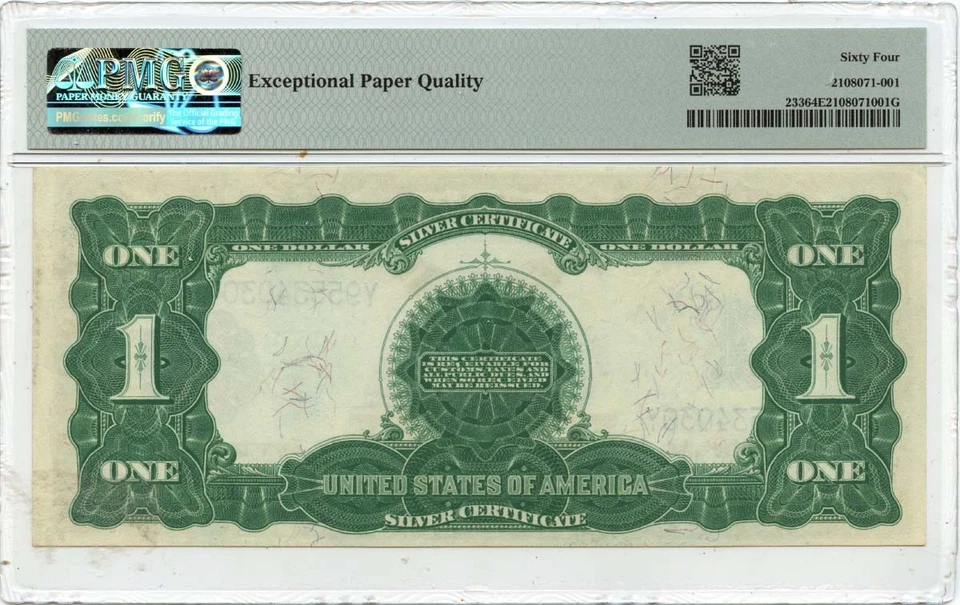 1899 $1 Silver Certificate FR#233 PMG CU64 EPQ Choice - Image 2 of 2